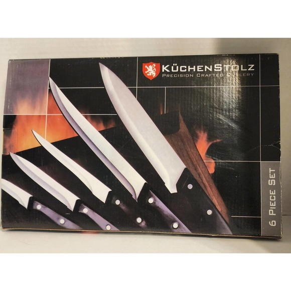 KuchenStolz 5 Knife Set with Knife Sharpener and Cutting Board - Picture 1 of 4